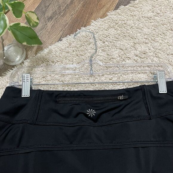 Athleta Small Black Seam Detail Athletic Athleisure Mixer Tennis Skort Skirt - Picture 4 of 8